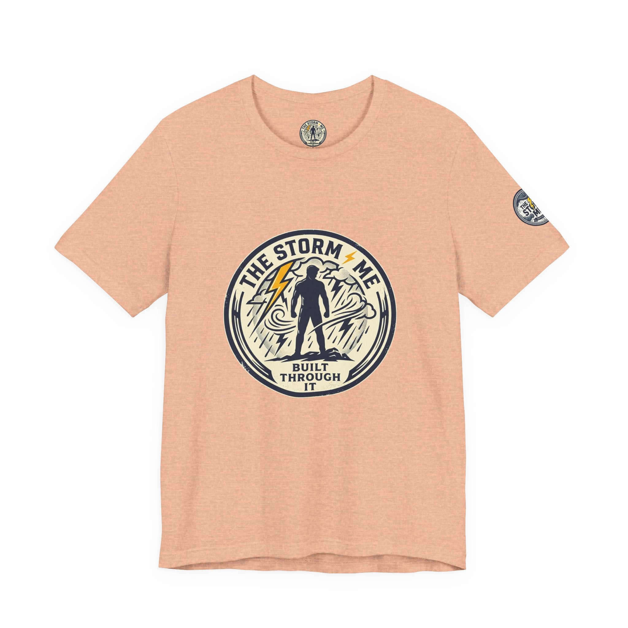 Resilient Storm Graphic Tee — "The Storm Made Me" Motivational T-Shirt
