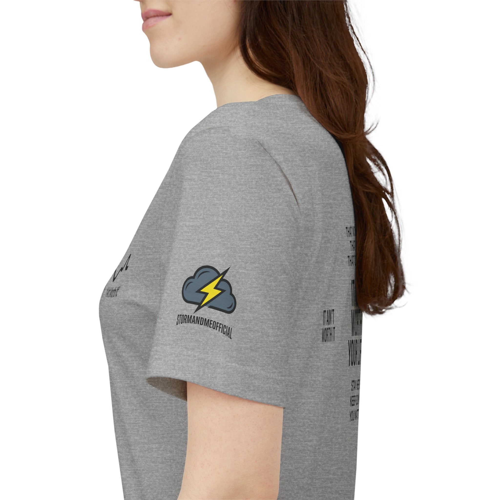 T‑Shirt — “It Ain’t Worth It” Suicide Prevention Heartbeat Tee