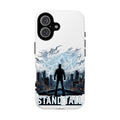 Stand Tall iPhone Case – Motivational Storm Design, Tough Protective Phone Case