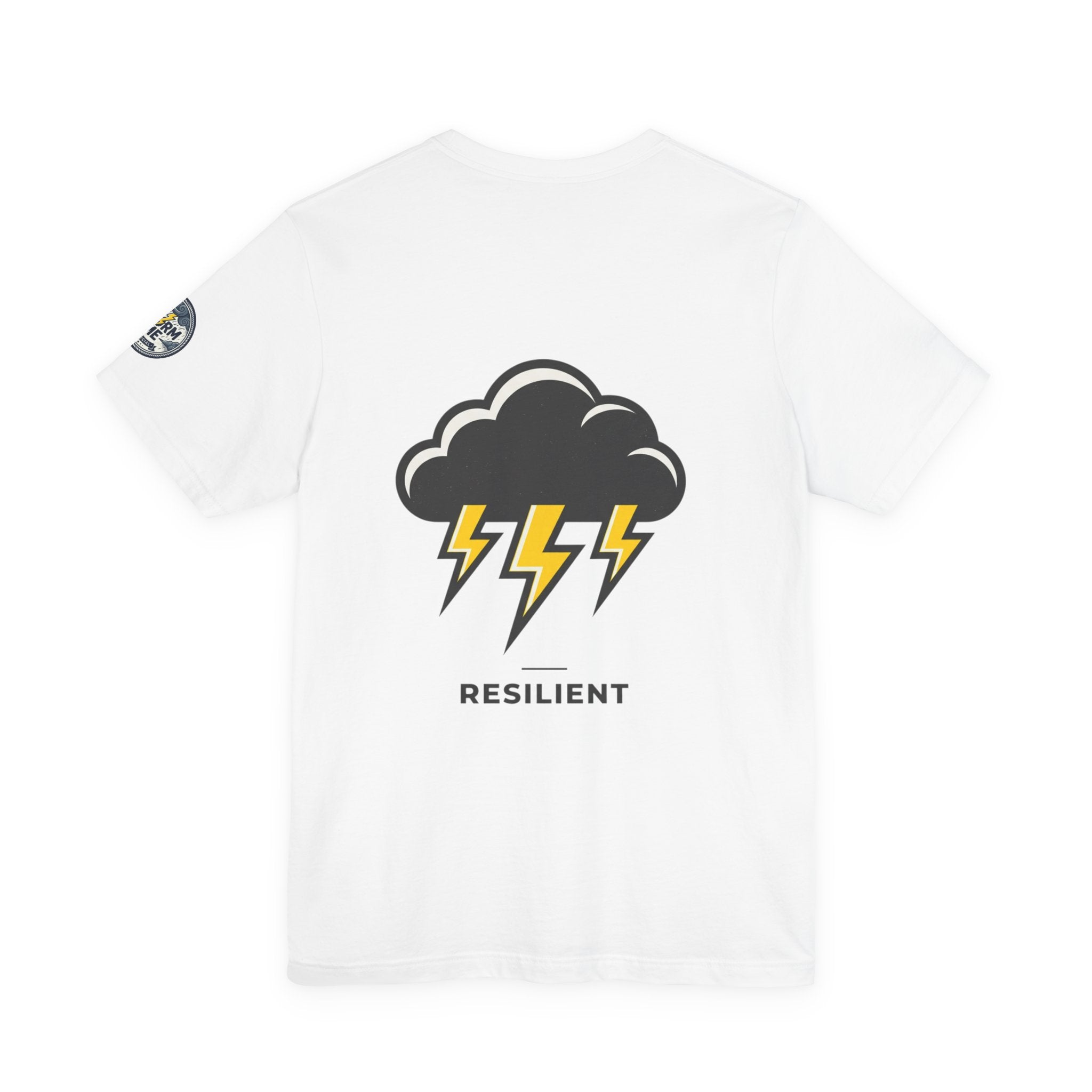 Resilient Storm Graphic Tee — "The Storm Made Me" Motivational T-Shirt