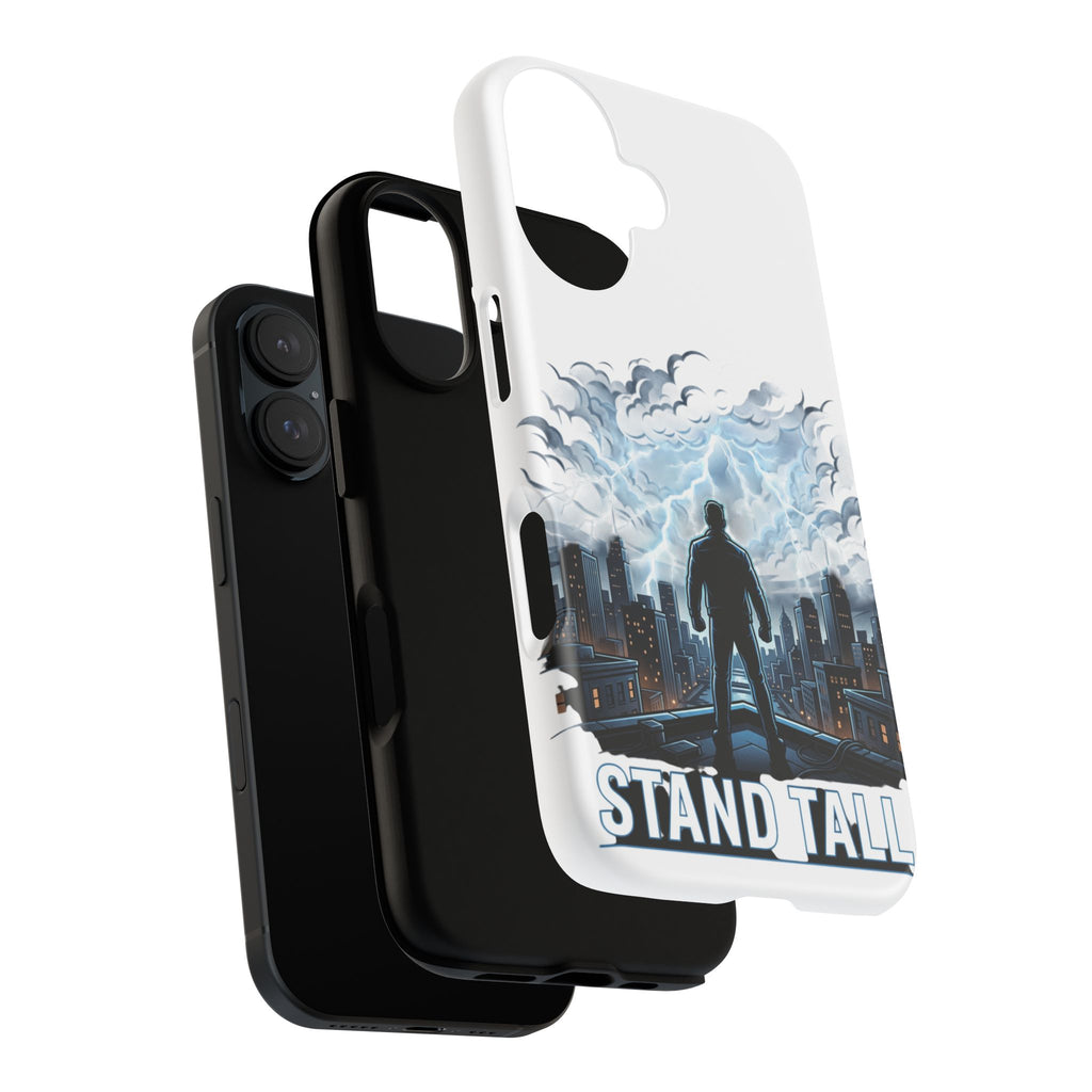 Stand Tall iPhone Case – Motivational Storm Design, Tough Protective Phone Case