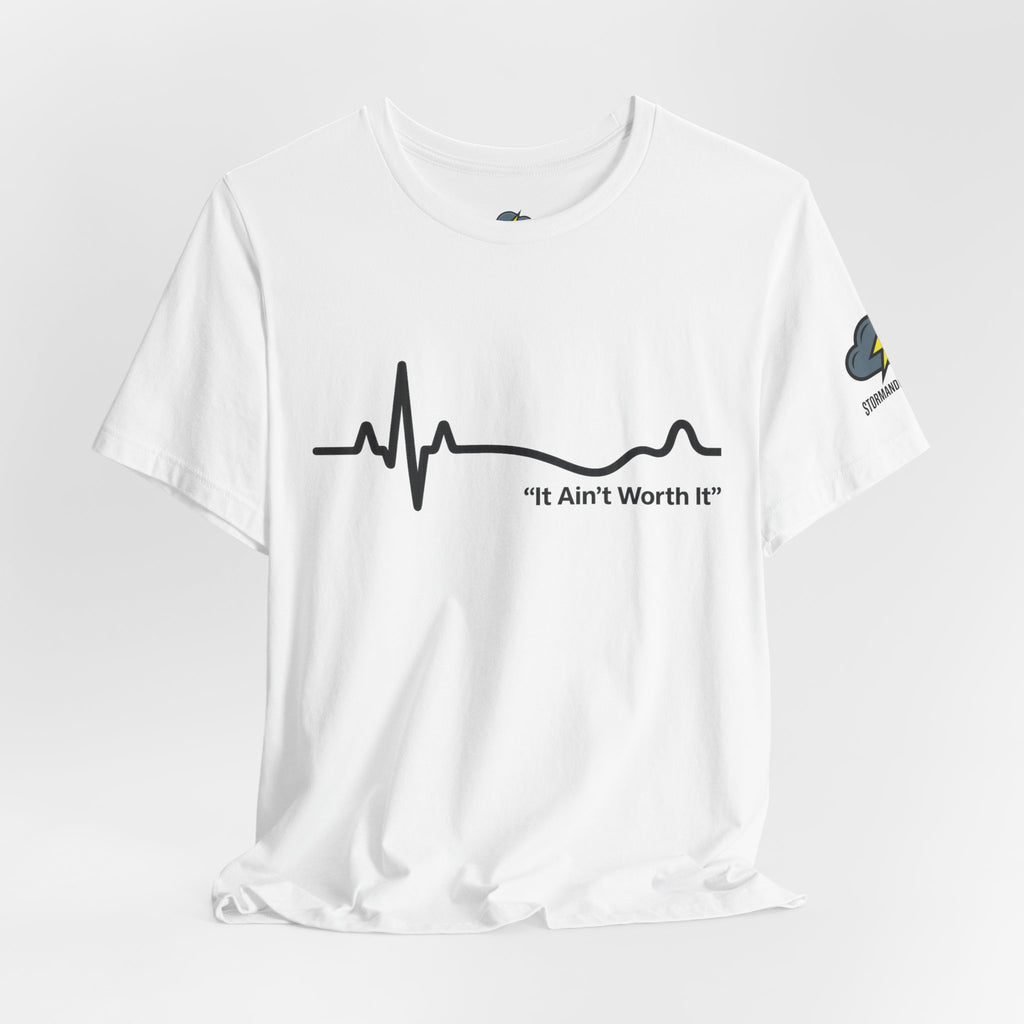 T‑Shirt — “It Ain’t Worth It” Suicide Prevention Heartbeat Tee