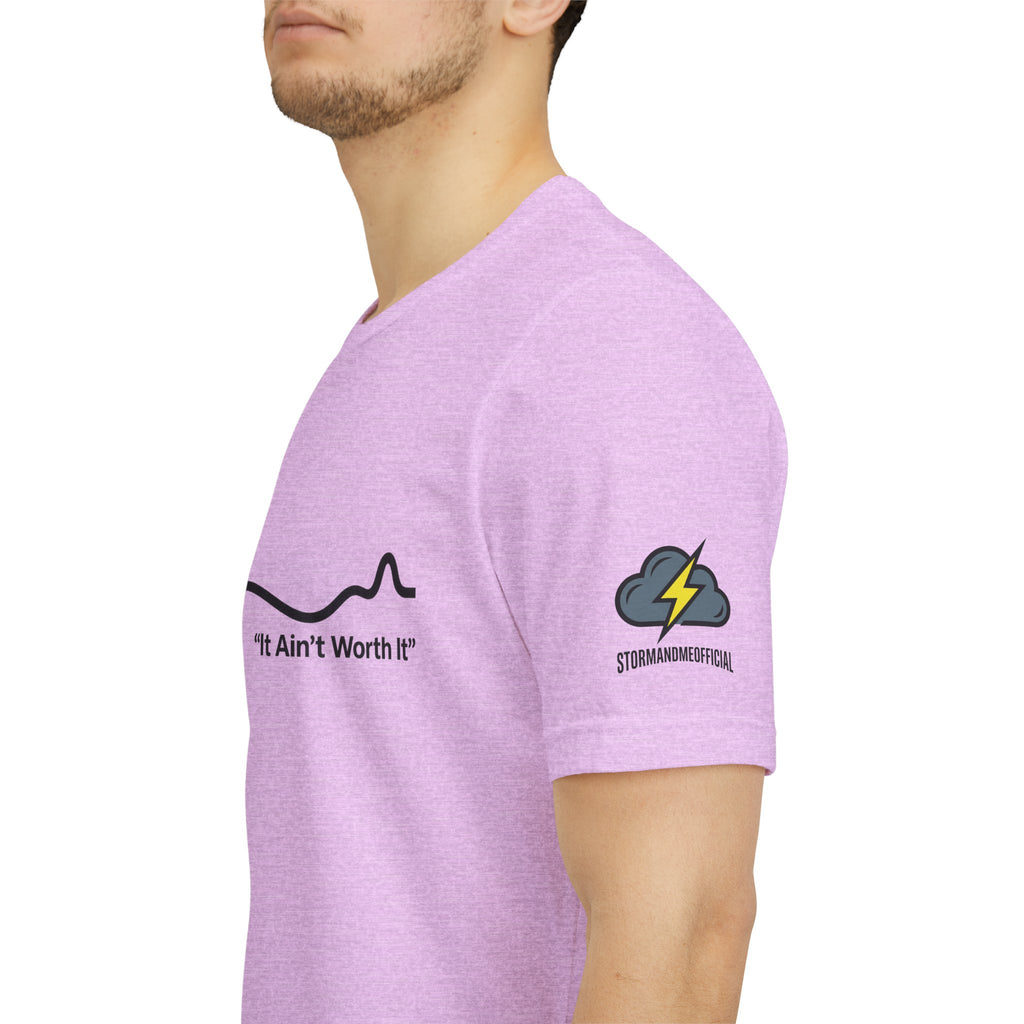 T‑Shirt — “It Ain’t Worth It” Suicide Prevention Heartbeat Tee
