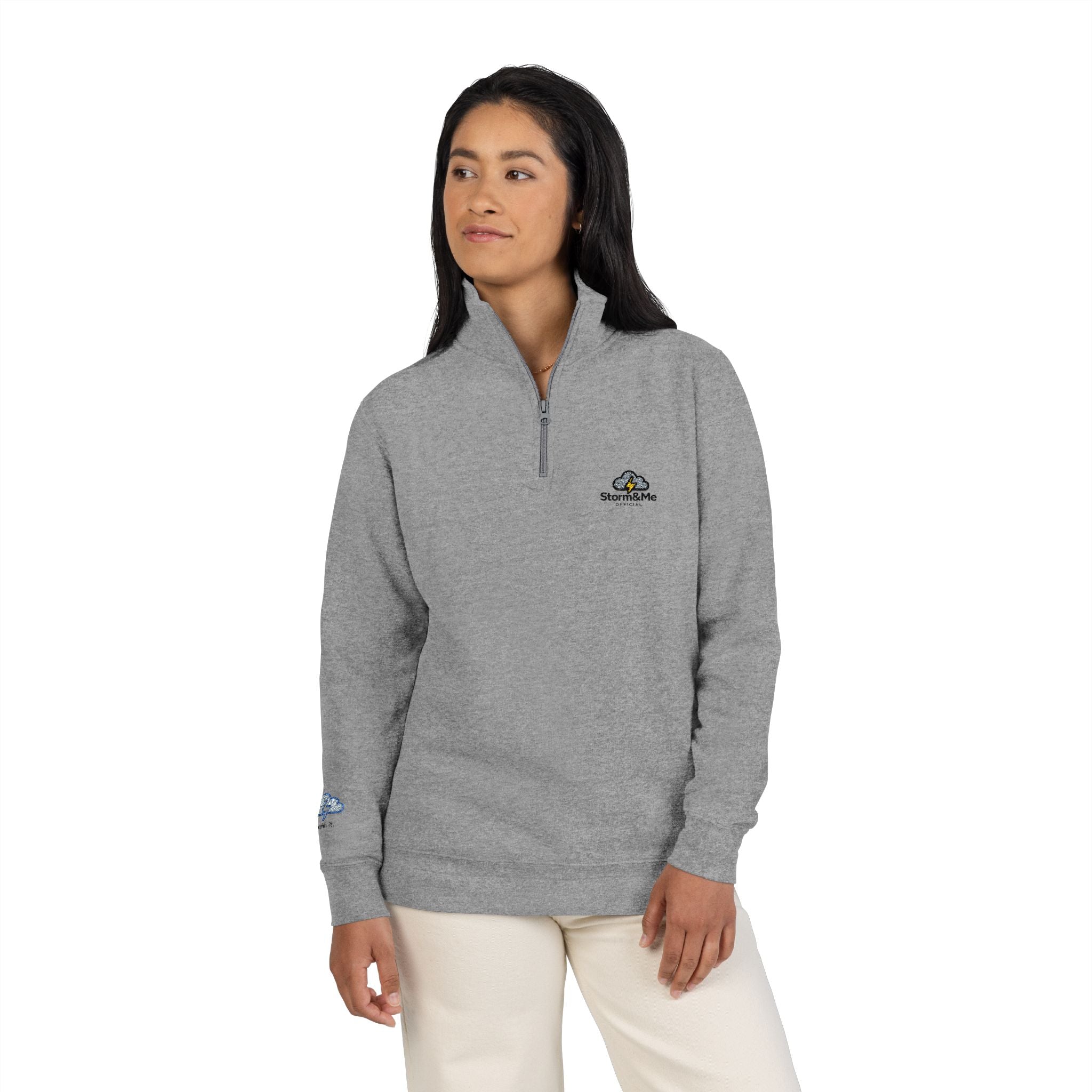 Embroidered Half-Zip Pullover — ‘Some Things Aren’t Worth It… But You Are’