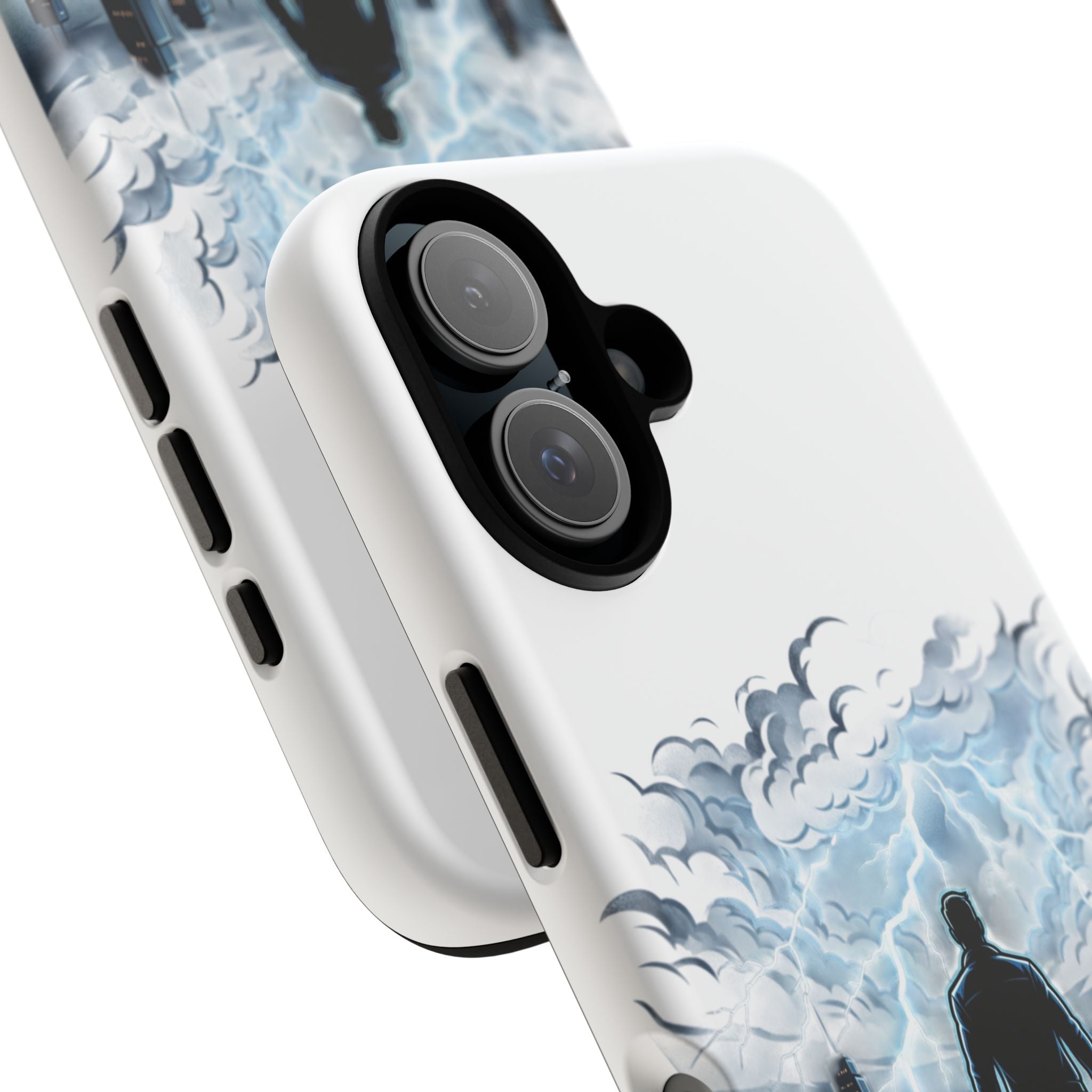 Stand Tall iPhone Case – Motivational Storm Design, Tough Protective Phone Case