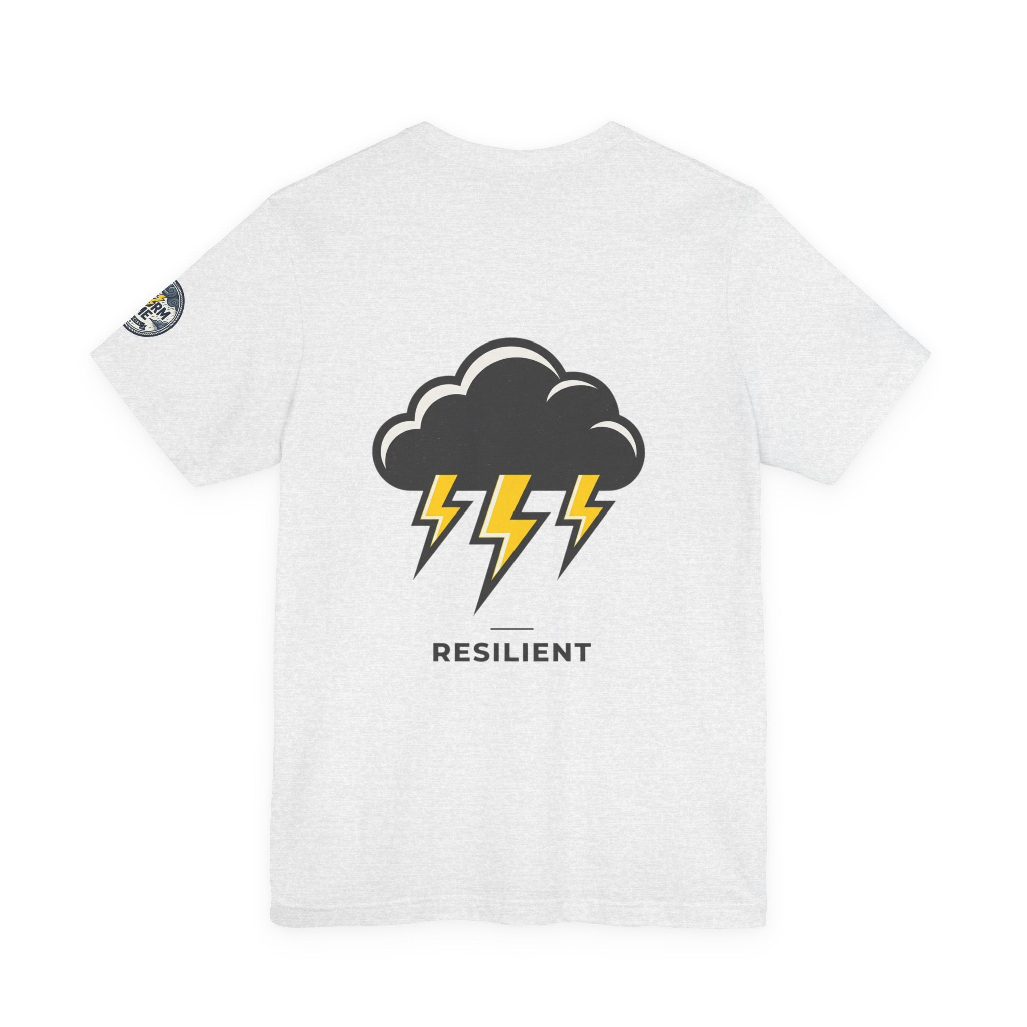 Resilient Storm Graphic Tee — "The Storm Made Me" Motivational T-Shirt