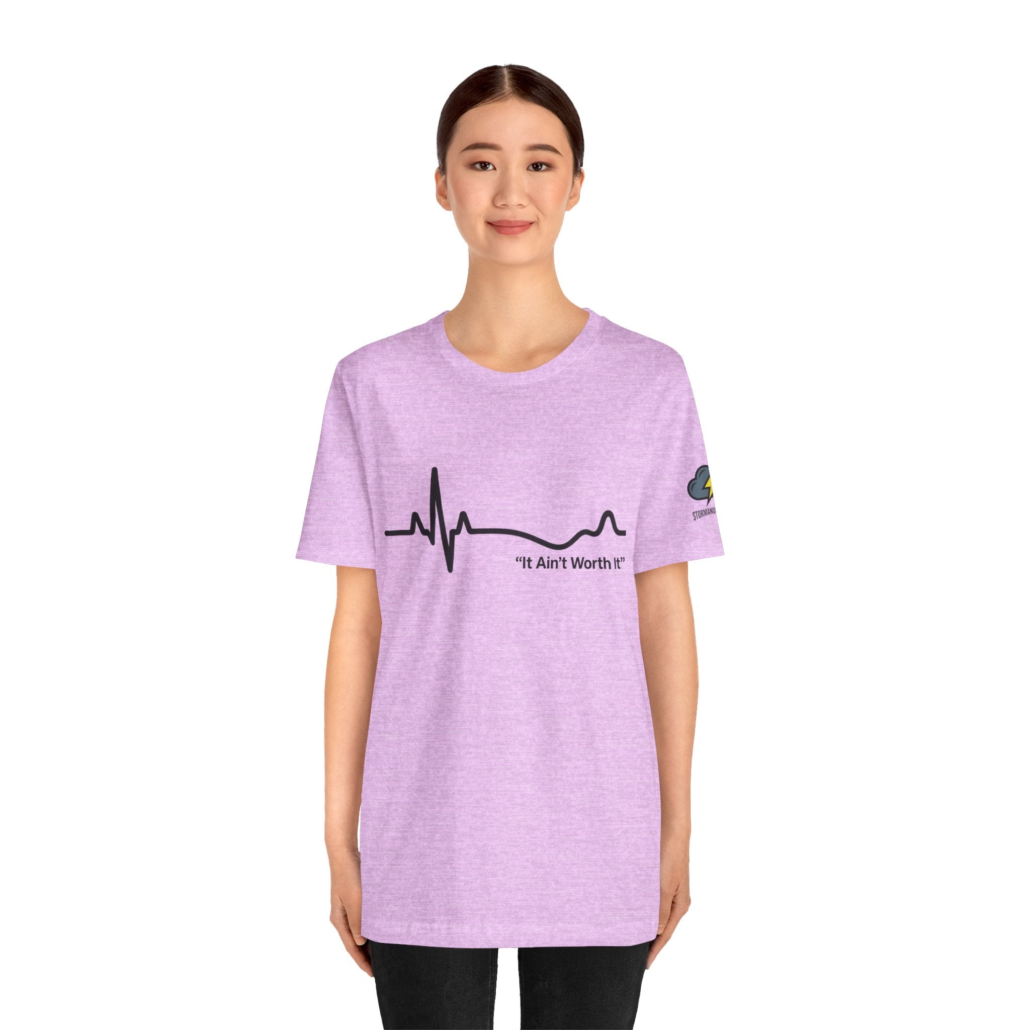 T‑Shirt — “It Ain’t Worth It” Suicide Prevention Heartbeat Tee